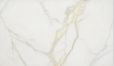 White marble texture with soft gray and pale gold veining across the surface.